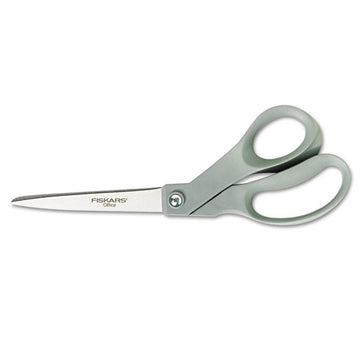 Fiskars® Contoured Performance Scissors, 8" Long, 3.5" Cut Length, Gray Offset Handle freeshipping - TVN Wholesale